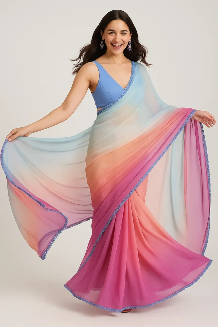 Alia bhat style saree